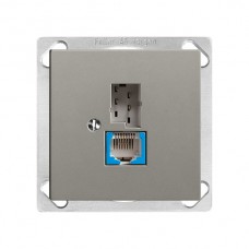 EB-Dose T+T 6P/1xRJ45 DSL - Breitband dunkelgrau EDIZIOdue Feller EB-Dose T+T 6P/1xRJ45 DSL - Breitband dunkelgrau EDIZIOdue Feller