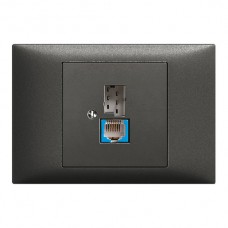 EB-Dose T+T 6P/1xRJ45 DSL - Breitband schwarz EDIZIOdue EB-Dose T+T 6P/1xRJ45 DSL - Breitband schwarz EDIZIOdue
