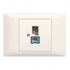 EB-Dose T+T 6P/1xRJ45 DSL - Breitband weiss EDIZIOdue Feller EB-Dose T+T 6P/1xRJ45 DSL - Breitband weiss EDIZIOdue Feller