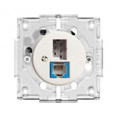EB-Dose T+T 6P/1xRJ45 DSL - Breitband weiss Standard Feller EB-Dose T+T 6P/1xRJ45 DSL - Breitband weiss Standard Feller