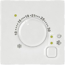 EB-Raumthermostat MOSAIC 5-30°C 2-Modul weiss
