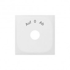 Frontplatte Auf-0-Ab weiss Sidus 60x60mm für Schwenktaster