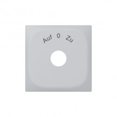 Frontplatte Auf-0-Zu alu Sidus 60x60mm für Schwenktaster