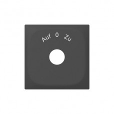 Frontplatte Auf-0-Zu anthrazit Sidus 60x60mm für Schwenktaster