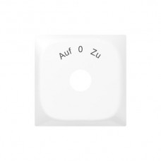 Frontplatte Auf-0-Zu weiss-glänzend Sidus 60x60mm für Schwenktaster