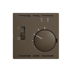 Frontset EDIZIOdue coffee 60×60mm für Raumthermostat mit Fühler