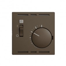 Frontset EDIZIOdue coffee 60×60mm für Raumthermostat mit Schalter