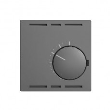 Frontset EDIZIOdue dunkelgrau 60×60mm für Raumthermostat ohne Schalter