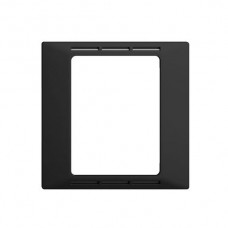 Frontset EDIZIOdue schwarz 60x60mm für Raumthermostat mit Display