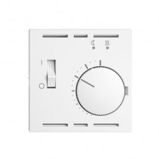 Frontset EDIZIOdue weiss 60×60mm für Raumthermostat mit Fühler