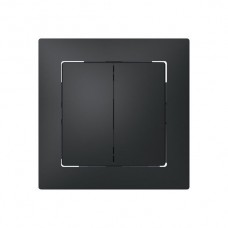 Frontset Sidus anthrazit 60x60mm Doppeldruckknopf