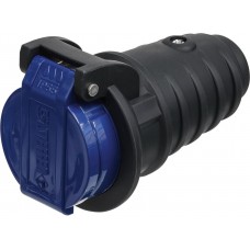 Kupplung Steffen T23 IP55 16A 250V, anthrazit/Deckel blau