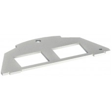 Montageplatte Hager Typ 05 20.1x14.8mm zweifach