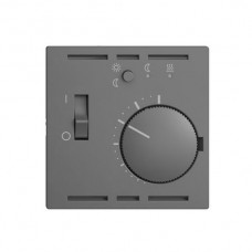 Raumthermostat dunkelgrau Einsatz EDIZIOdue mit Timer + Fühler