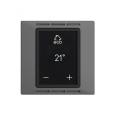 Raumthermostat dunkelgrau Einsatz EDIZIOdue mit Display
