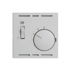 Raumthermostat hellgrau Einsatz EDIZIOdue mit Schalter
