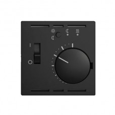 Raumthermostat schwarz Einsatz EDIZIOdue mit Timer + Fühler