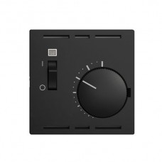 Raumthermostat schwarz Einsatz EDIZIOdue mit Schalter