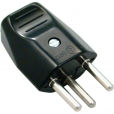 Stecker ELBRO T12 schwarz 10A 250V  - 10 Stück