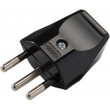 Stecker ELBRO T12 schwarz 10A 250V