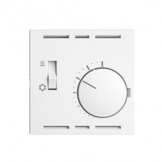 Thermostat Feller EDIZIOdue mit Schalter 60×60mm weiss F