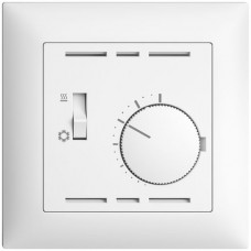 UP-Abdeckset für Thermostat EDIZIOdue mit Schalter 88×88mm weiss FMI