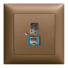 UP-Dose T+T 6P/1xRJ45 DSL - Breitband coffee EDIZIOdue UP-Dose T+T 6P/1xRJ45 DSL - Breitband coffee EDIZIOdue