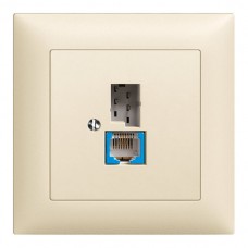 UP-Dose T+T 6P/1xRJ45 DSL - Breitband crema EDIZIOdue UP-Dose T+T 6P/1xRJ45 DSL - Breitband crema EDIZIOdue