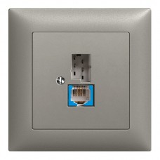 UP-Dose T+T 6P/1xRJ45 DSL - Breitband dunkelgrau EDIZIOdue UP-Dose T+T 6P/1xRJ45 DSL - Breitband dunkelgrau EDIZIOdue