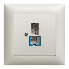 UP-Dose T+T 6P/1xRJ45 DSL - Breitband hellgrau EDIZIOdue UP-Dose T+T 6P/1xRJ45 DSL - Breitband hellgrau EDIZIOdue