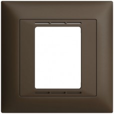 UP-Frontset Feller EDIZIOdue coffee 88x88 für Raumthermostat mit Display FMI