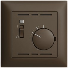 UP-Frontset Feller EDIZIOdue coffee 88x88 für Raumthermostat mit Schalter FMI
