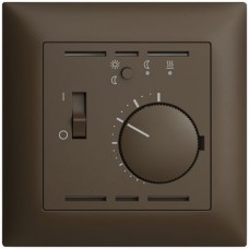 UP-Frontset EDIZIOdue coffee 88x88 für Thermostat mit Timer+Fühler FMI