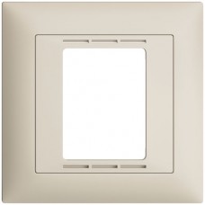 UP-Frontset Feller EDIZIOdue crema 88x88 für Raumthermostat mit Display FMI