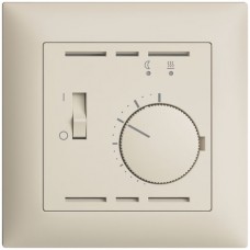 UP-Frontset EDIZIOdue crema 88x88 für Raumthermostat mit Fühler FMI
