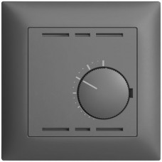 UP-Frontset EDIZIOdue dunkelgrau 88x88mm für Raumthermostat ohne Schalter FMI