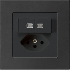 UP-L-Kombi Gr.I, 1/3+3/1L+T13 kallysto.pro schwarz 2 Linsen LED