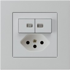 UP-Leuchtkombination 2xA-R/1P+T13 hellgrau KPR 2 Linsen