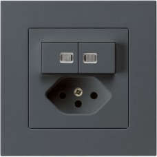 UP-Leuchtkombination 3/1P+A-R+T13 anthrazit KPR 2 Linsen