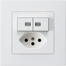 UP-Leuchtkombination 3/1P+A-R+T13 weiss KPR 2 Linsen