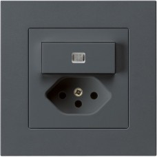 UP-Leuchtkombination Hager kallysto.pro 3/1P+T13 anthrazit