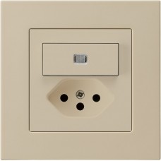 UP-Leuchtkombination Hager kallysto.pro  3/1P+T13 beige