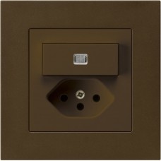 UP-Leuchtkombination Hager kallysto.pro 3/1P+T13 braun