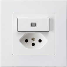 UP-Leuchtkombination Hager kallysto.pro 3/1P+T13 weiss