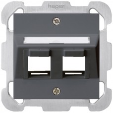 UP-Montageset kallysto 2×Keystone anthrazit mit Befestigungsplatte