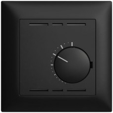 UP-Raumthermostat 24V schwarz EDIZIOdue 88x88mm ohne Schalter FMI