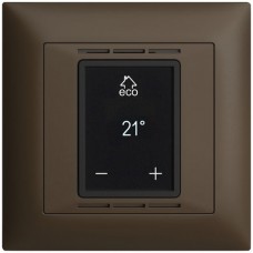 UP-Raumthermostat coffee EDIZIOdue mit Display 88x88mm FMI