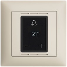 UP-Raumthermostat crema EDIZIOdue mit Display 88x88mm FMI