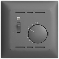 UP-Raumthermostat dunkelgrau EDIZIOdue 88x88mm mit Schalter FMI
