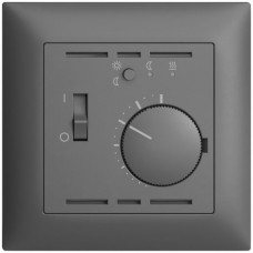 UP-Raumthermostat dunkelgrau EDIZIOdue mit Timer und Fühler NTC FMI